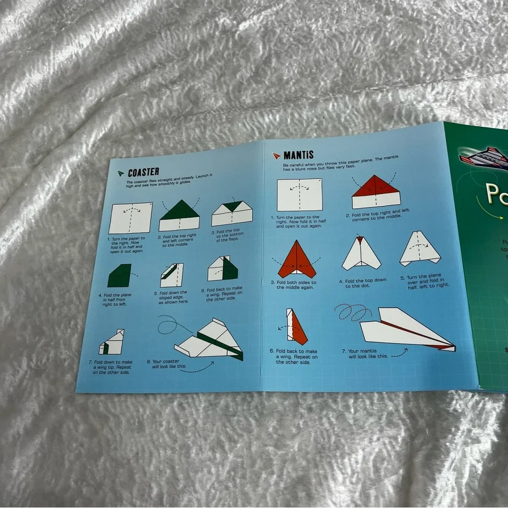 Usborne- Solar System Puzzle,Dinosaur Origami and Paper Plane book. All New!